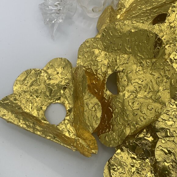 Assorted Vintage Christmas Light Reflectors - Gold, Silver, Cloth & Plastic - Picture 5 of 10